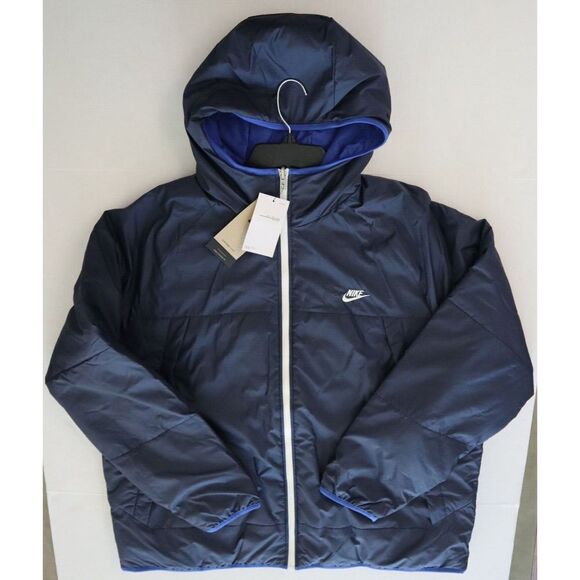 Nike DH2783 451 Mens Sz 2XL Blue Therma-Fit Legacy Reversible Hooded Jacket $180 - Picture 10 of 15